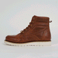 360º view of MT-622 moc toe leather boots in cognac