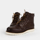 MT-622 moc toe leather boots in dark brown