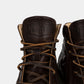 MT-622 moc toe leather boots in dark brown